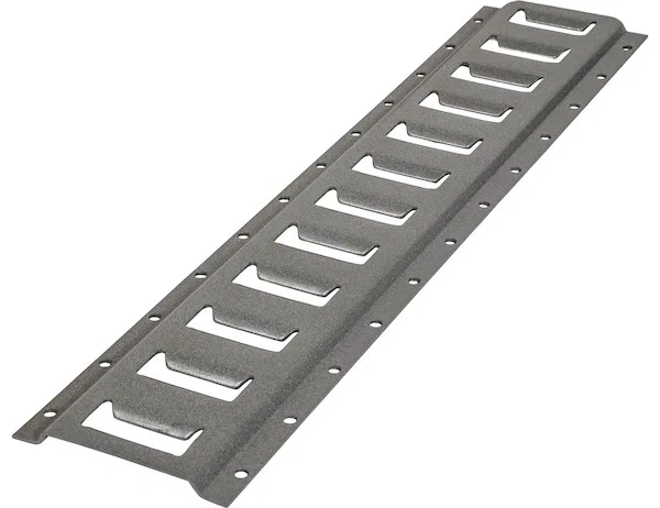 1903050 – BUYERS PROD Tie Down Track, 10 Foot Length Powder Coated Grey Steel Without Track Adapters